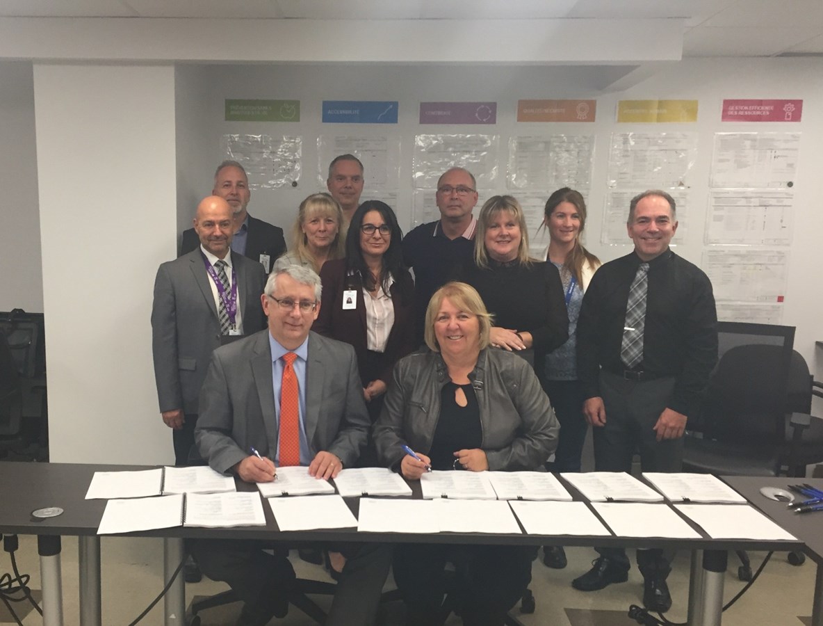 Signature des nouvelles dispositions locales entre le CISSS de la Montérégie-Ouest et l’APTS