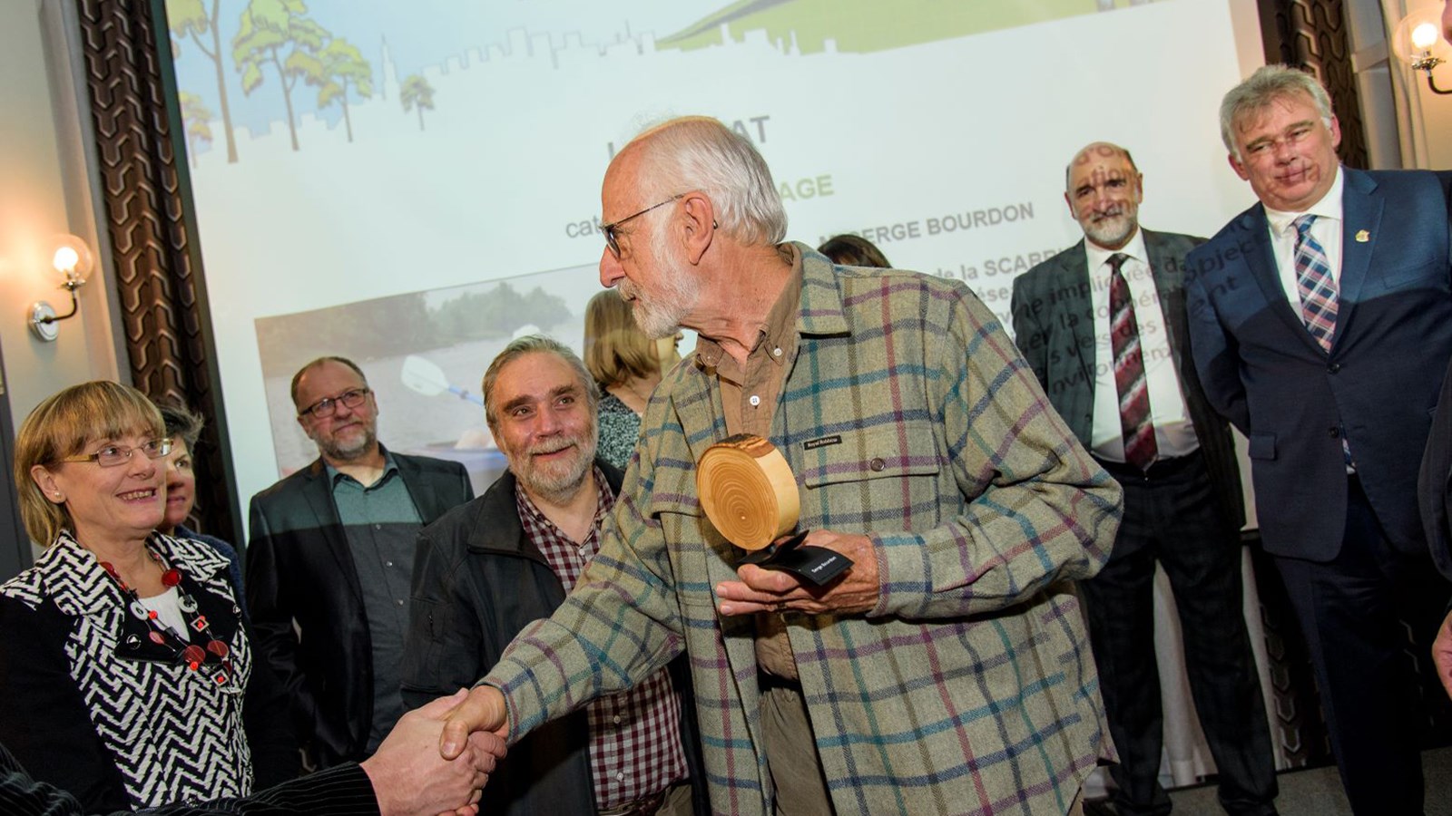 Serge Bourdon, ex-président de l'OBV SCABRIC est récompensé