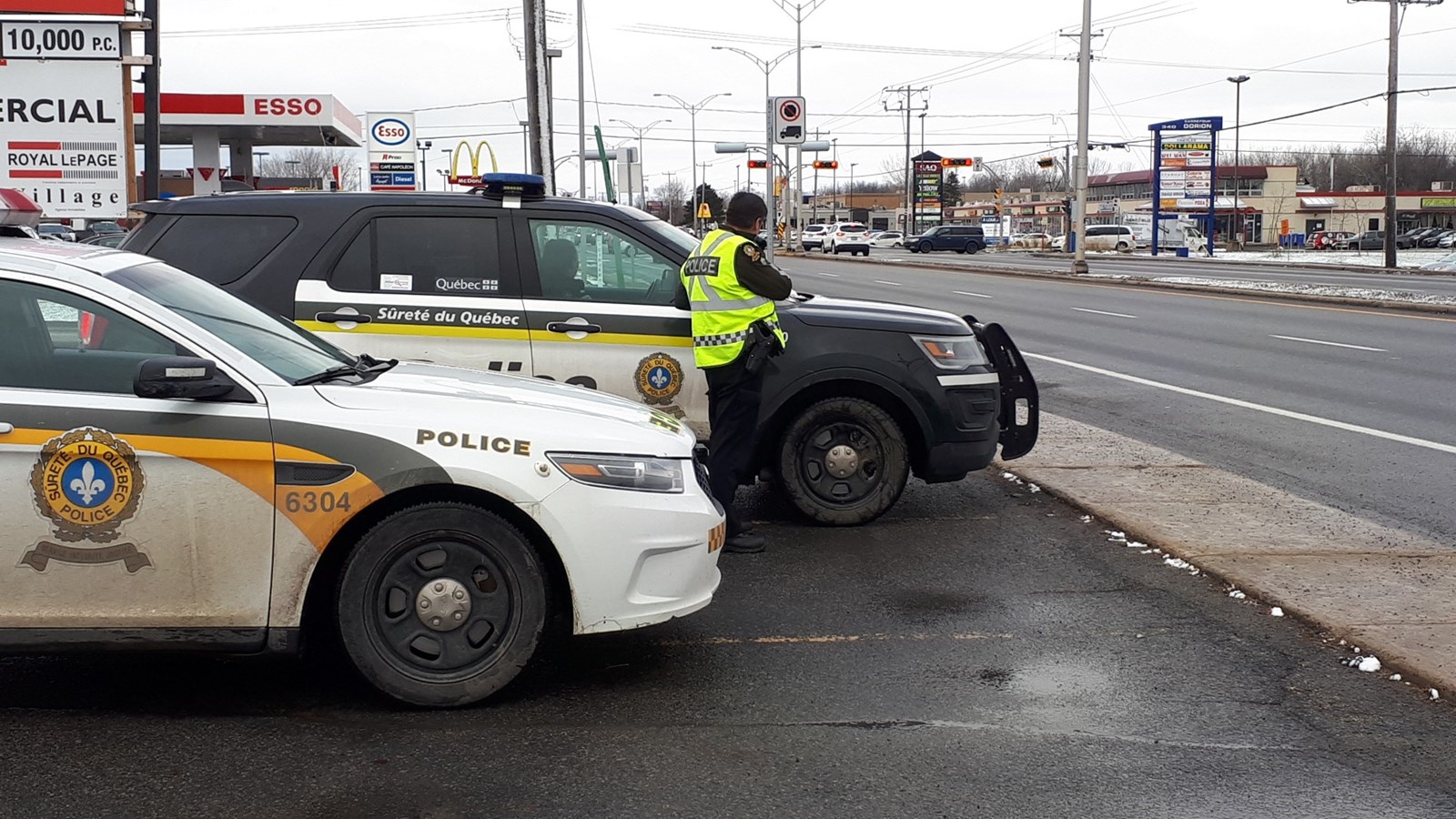 Opération de visibilité de la Sûreté du Québec dans Vaudreuil-Soulanges