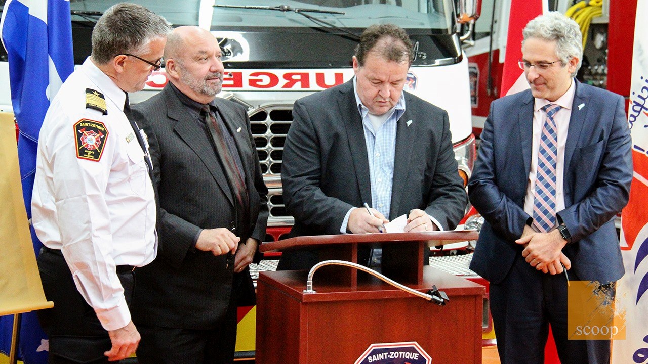 Saint-Zotique inaugure son nouveau Service des incendies