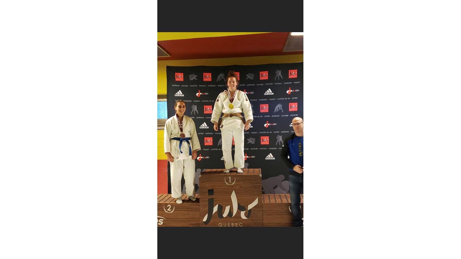 La judoka Myriam Brazeau remporte deux médailles d'or au tournoi Espoir