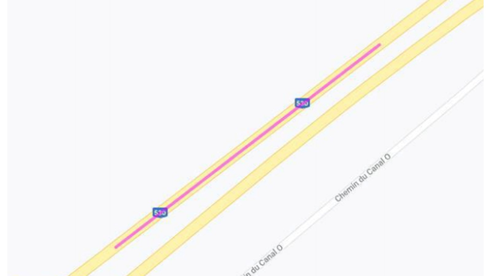 Fermeture d’une voie sur l’autoroute 530 en direction Ouest dès mercredi soir