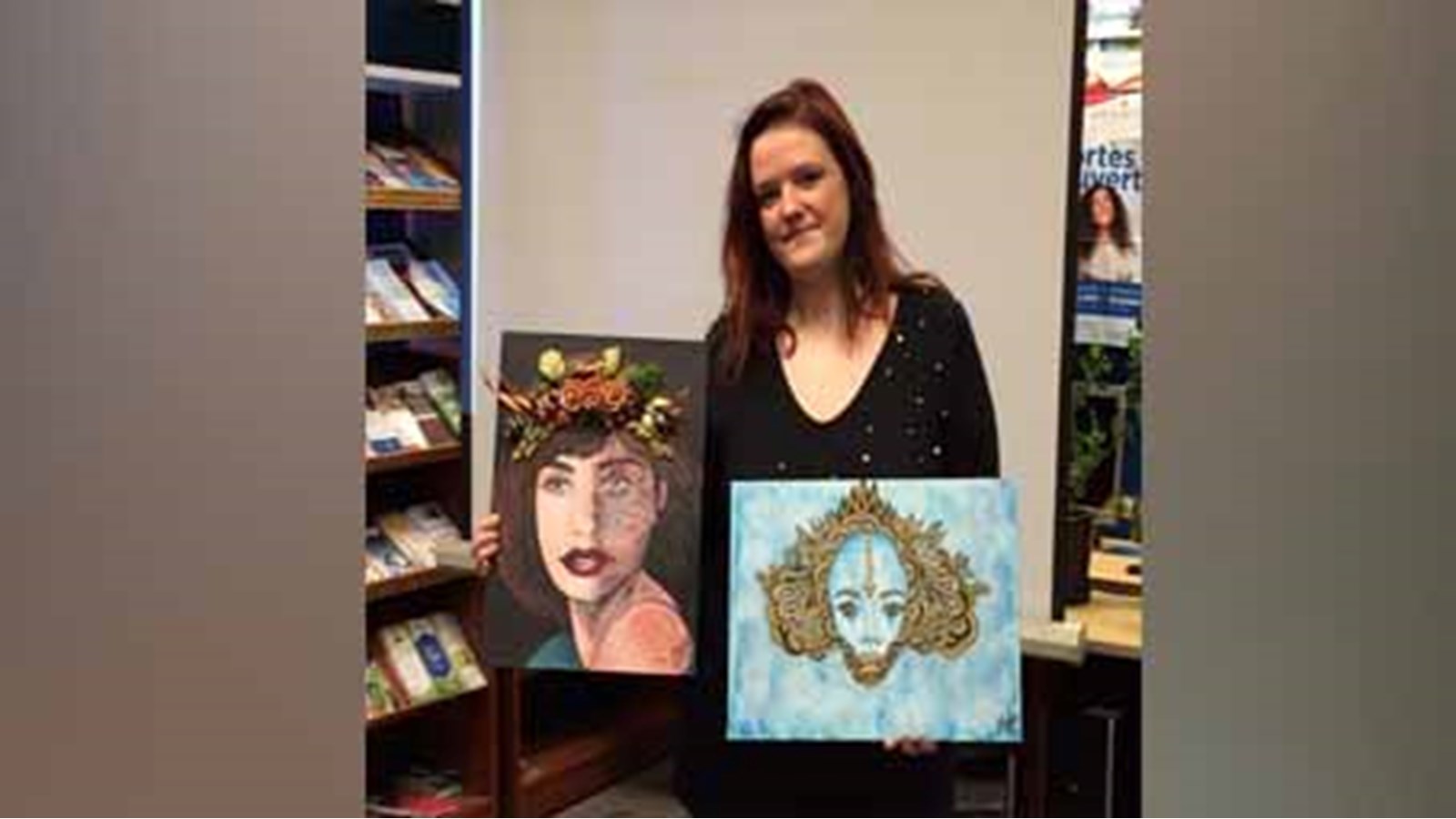 Jenofa Guillaumin a remporté les Prix du jury et Coup de coeur du public pour ses oeuvres intitulées L'Esprit et La Nymphe