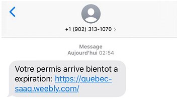 SAAQ: pas de renouvellement de permis par texto 