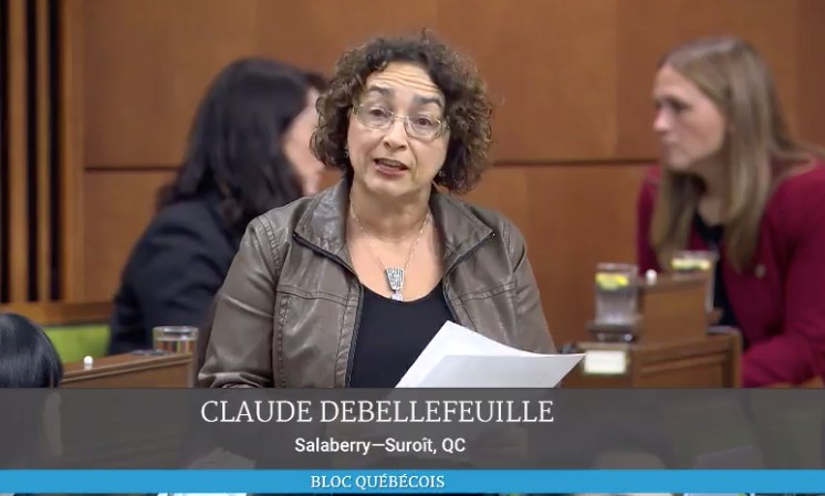 Claude DeBellefeuille salue l'héroïsme d'un étudiant du Collège de Valleyfield à Ottawa