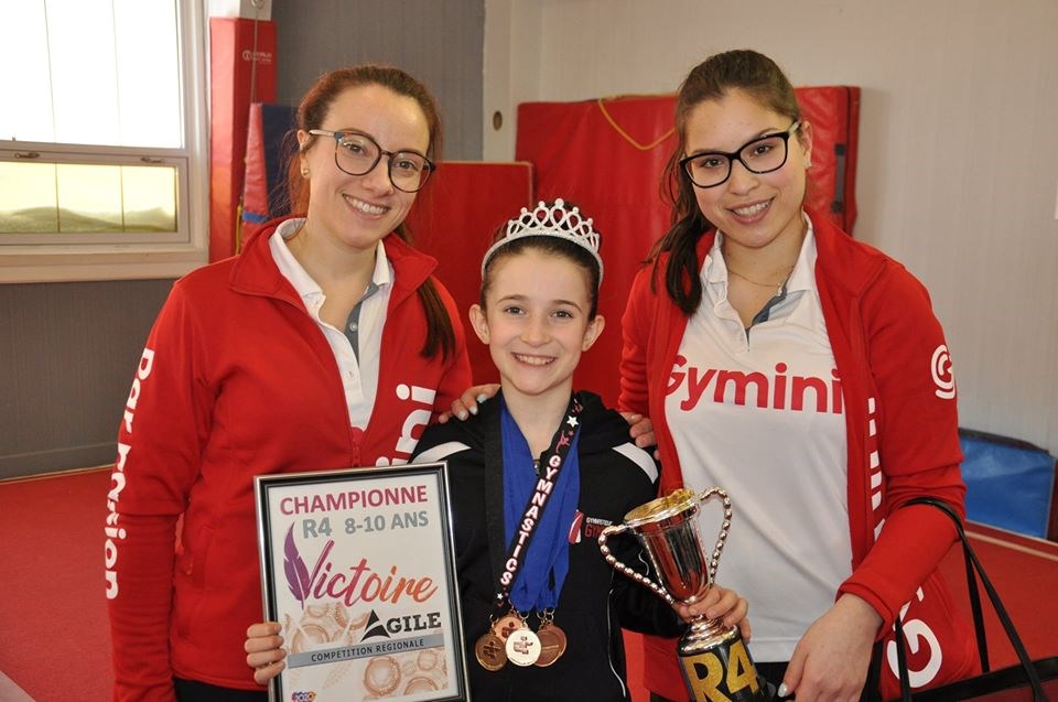 17 athlètes de Gymini raflent tout à Salaberry-De-Valleyfield