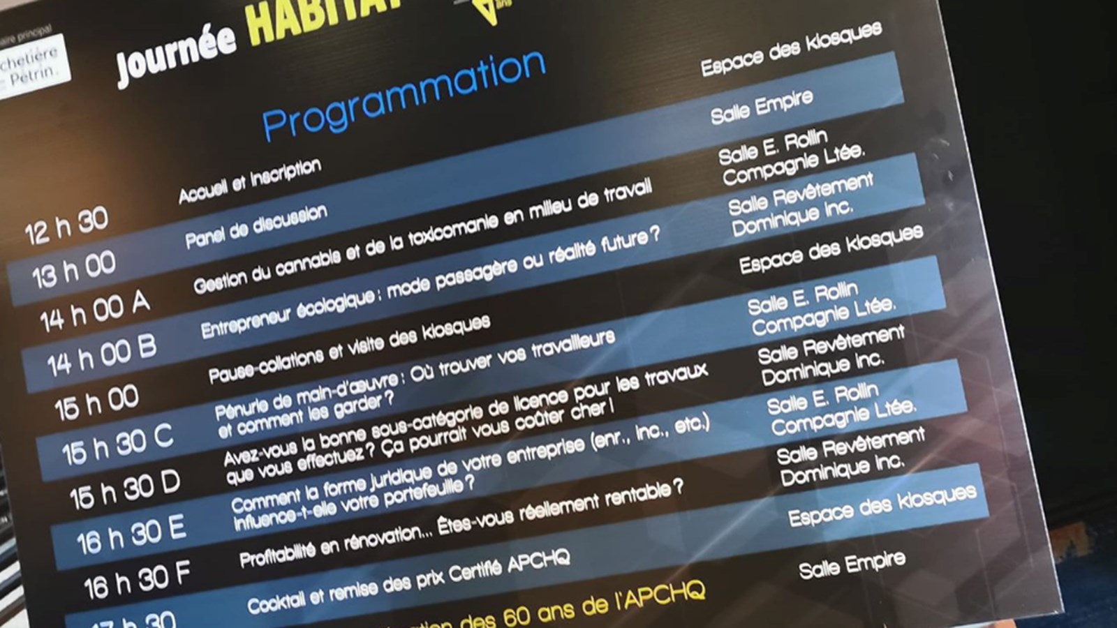 Succès pour la 2e édition de la Journée Habitat de l'APCHQ Montérégie-Suroit 