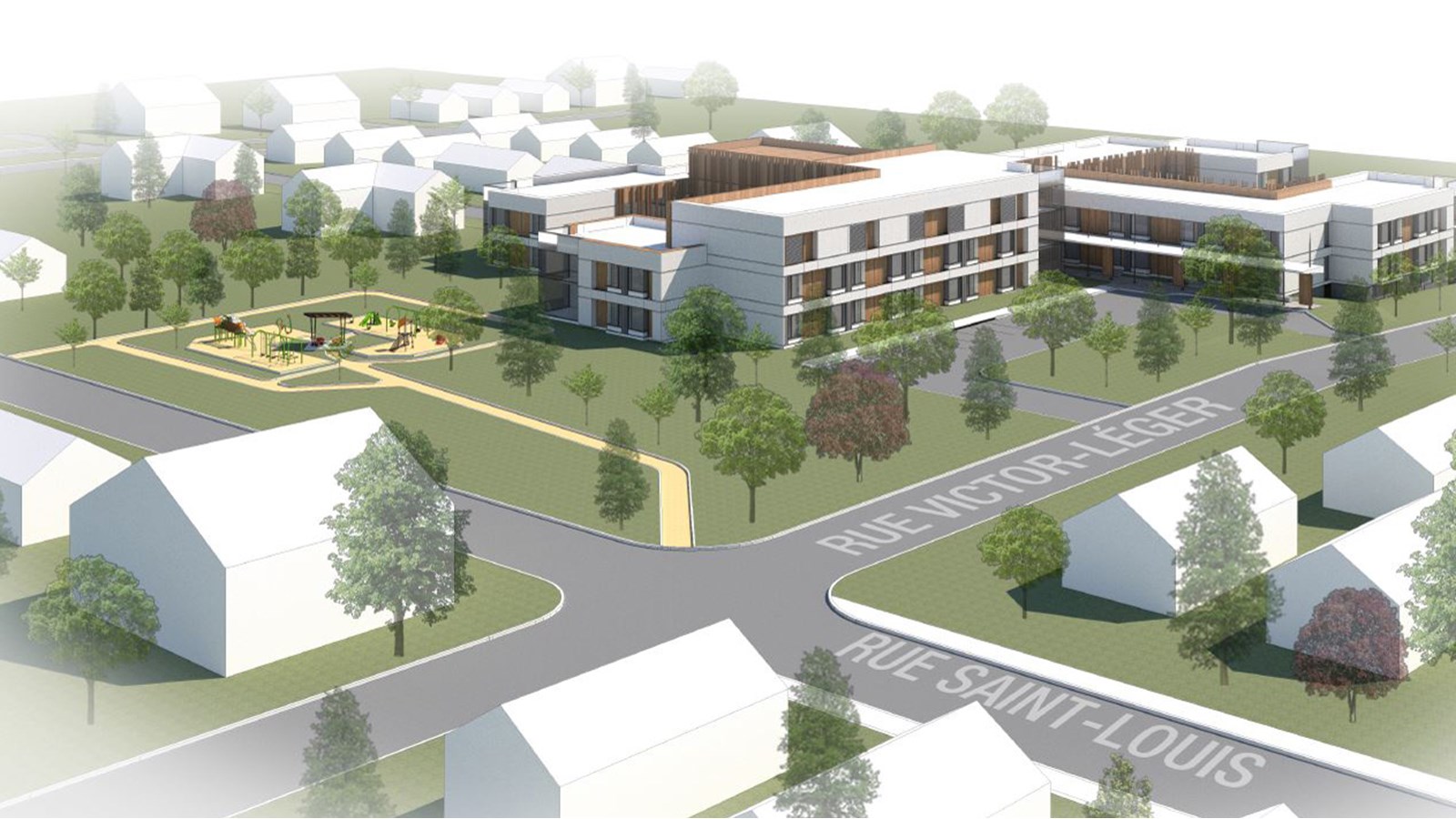 Le projet inclut également l’intégration d’un Centre de la petite enfance (CPE) de 80 places (dont 10 poupons) au sein même du complexe.