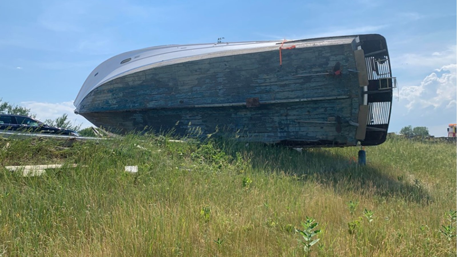Un bateau se décroche sur l'autoroute 40 à Saint-Lazare