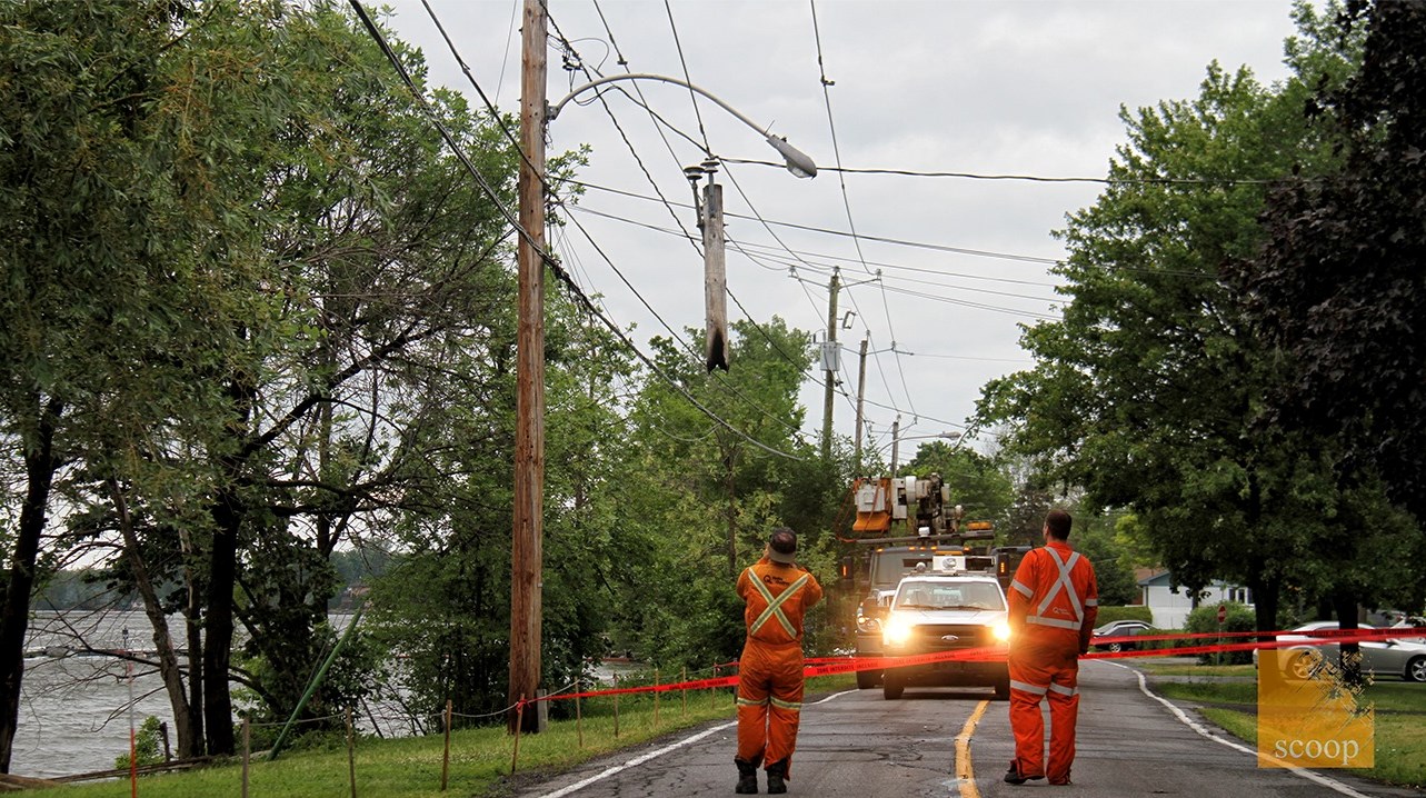 Les vents causent des dommages dans Vaudreuil-Soulanges