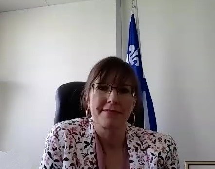 La ministre déléguée au Développement économique régional, Marie-Eve Proulx a tenu une conférence virtuelle plus tôt en juin avec les élus de la grande région du Suroît.