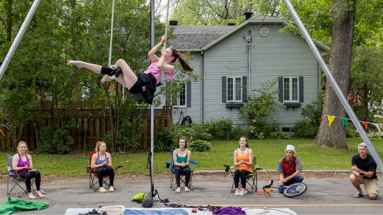 Un spectacle de cirque pour célébrer une centenaire de Vaudreuil-Dorion