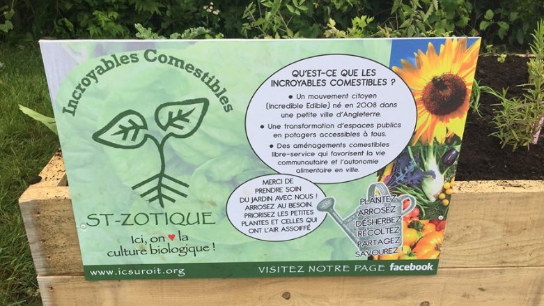 Quatre potagers libre-service à Saint-Zotique