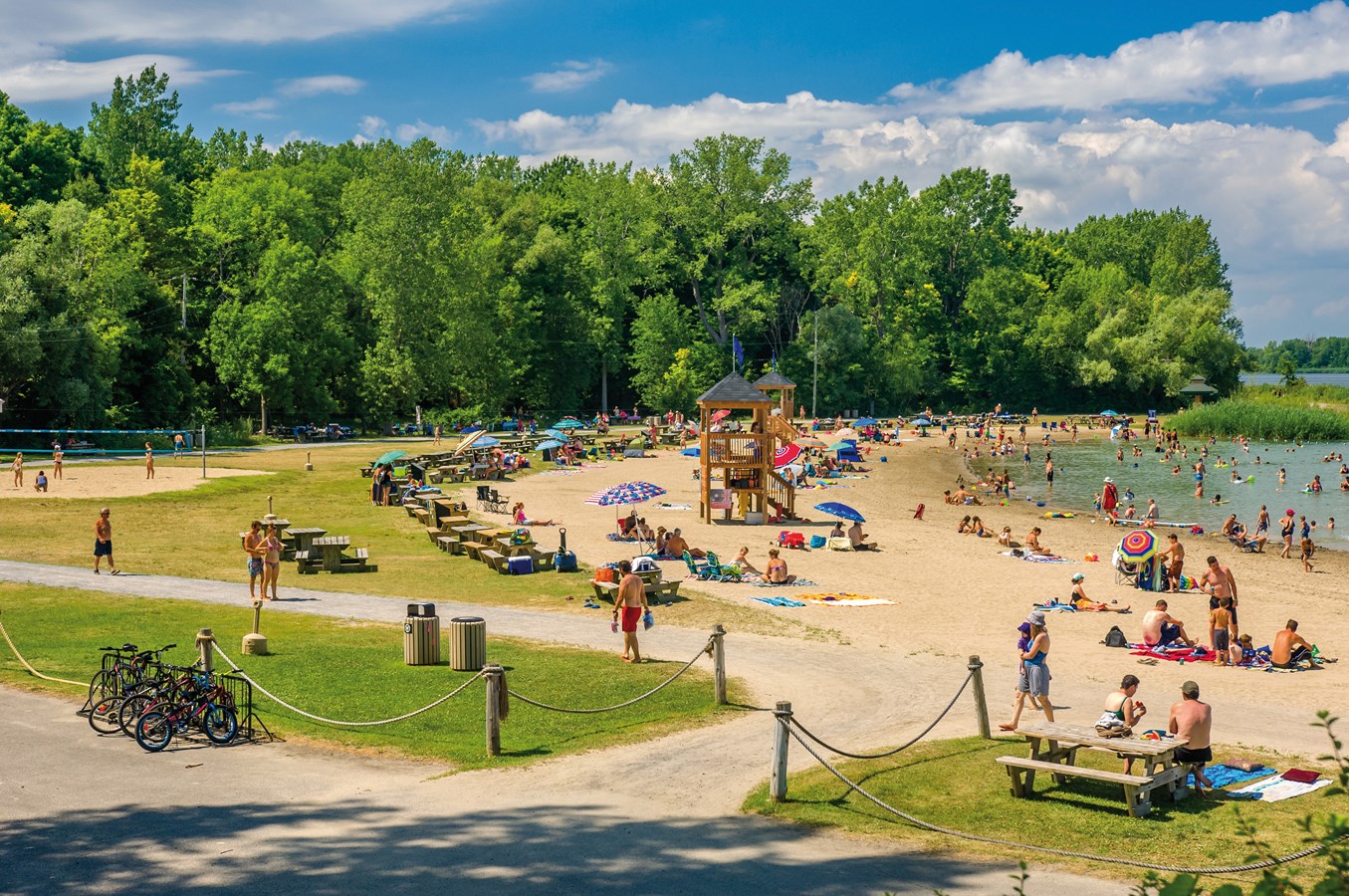 La plage de Salaberry-de-Valleyfield accessible aux Cèdreaux
