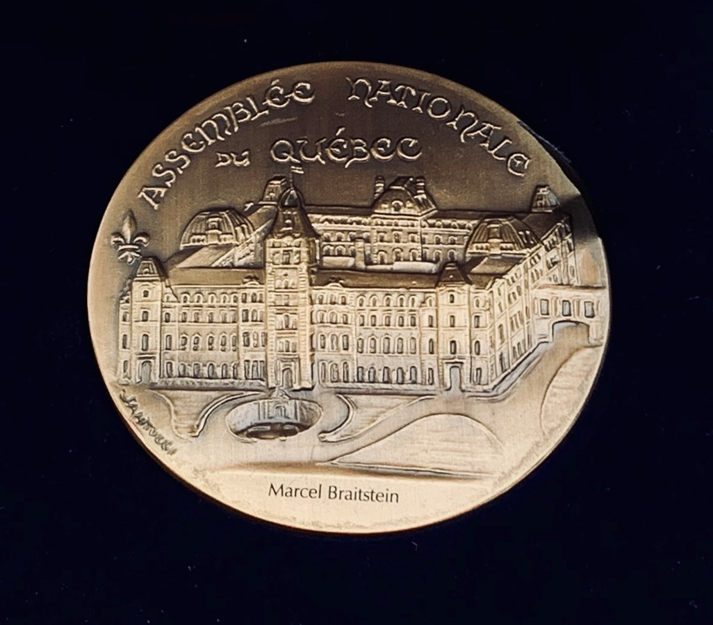 Médaille de l'Assemblée nationale pour un citoyen de la région 
