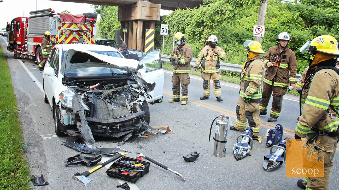 Un moment d'inattention cause un accident sur la route 338