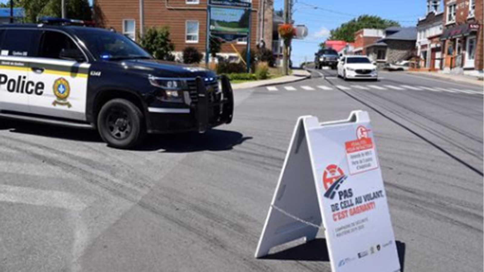 Les policiers de la Sûreté du Québec sont intervenus auprès de 75 usagers de la route à l'angle des routes 205 et 207, le 6 août dernier.
