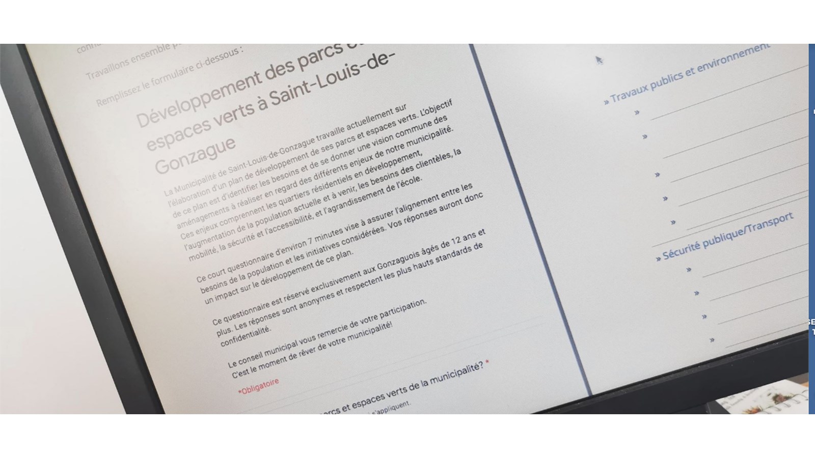 Saint-Louis-de-Gonzague sollicite l'aide de ses citoyens
