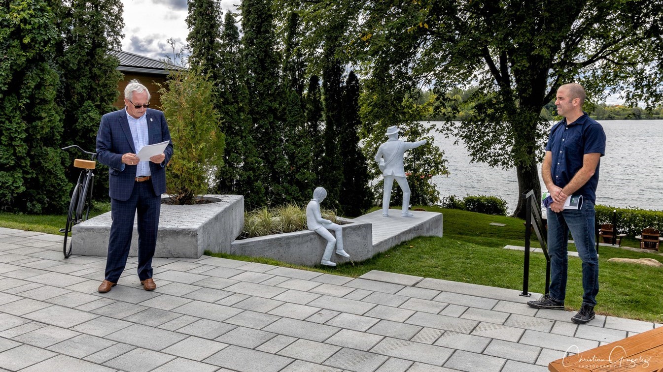 "Le Passage" de Sébastien Borduas est officiellement inauguré à Les Cèdres