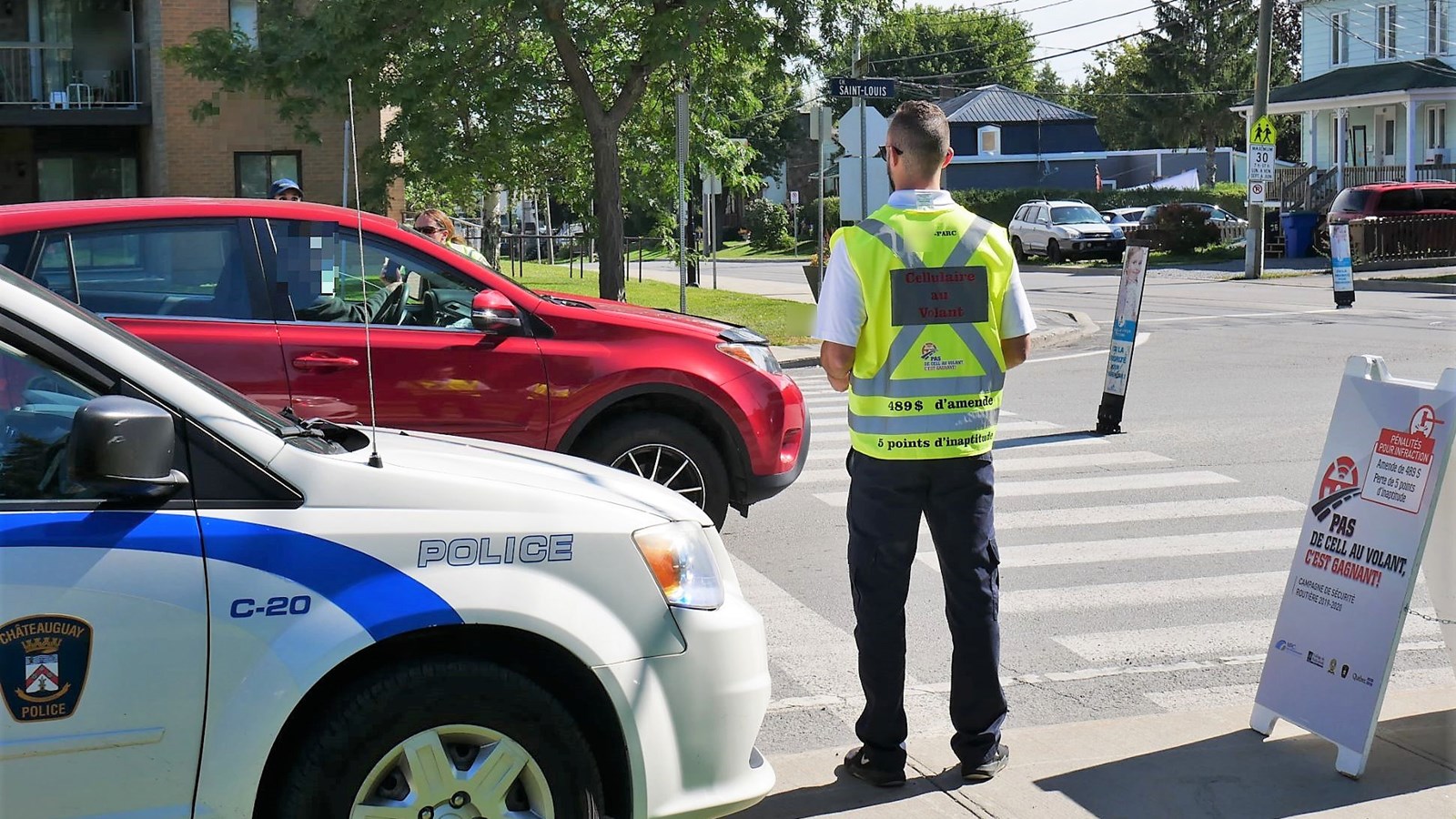 Cellulaire au volant: 1200 conducteurs sensibilisés à Beauharnois