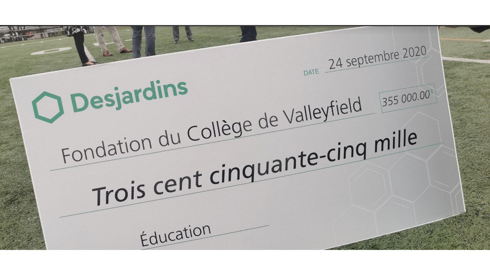 Desjardins remettra 355 000$ d’ici 2025 à la Fondation du Collège de Valleyfield