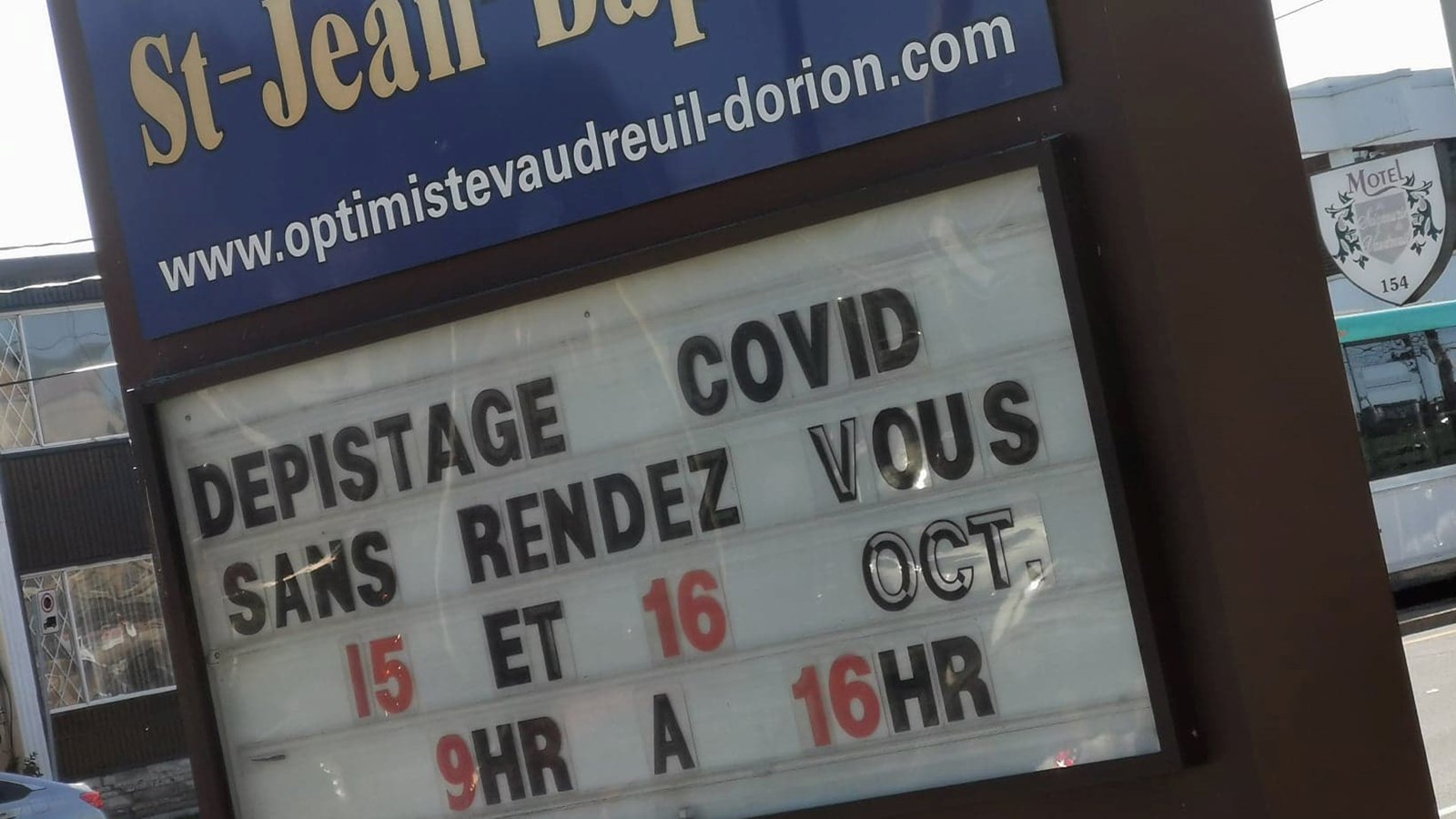 Clinique de dépistage mobile à Vaudreuil-Dorion