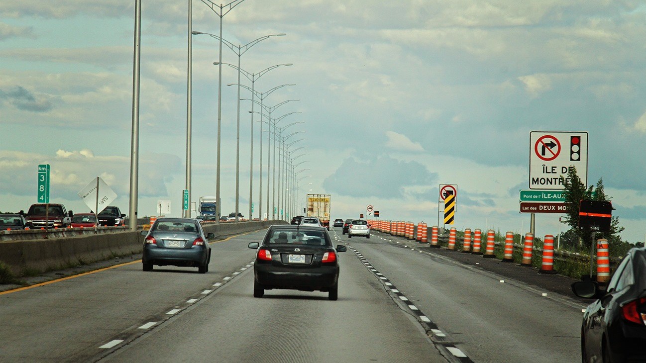 Nouvelle gestion de la circulation sur le pont de l'Île-aux-Tourtes