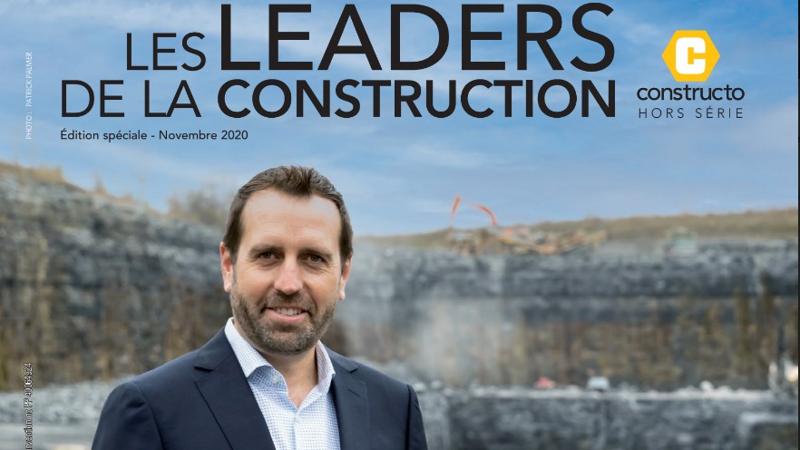Le président et chef de la direction du Groupe Ali Excavation, Marc-André Loiselle, figure sur la couverture du magazine bien connu au Québec depuis 30 ans
