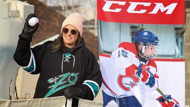 17 janvier 2020: Mélodie Daoust participe au Match des étoiles de la LNH