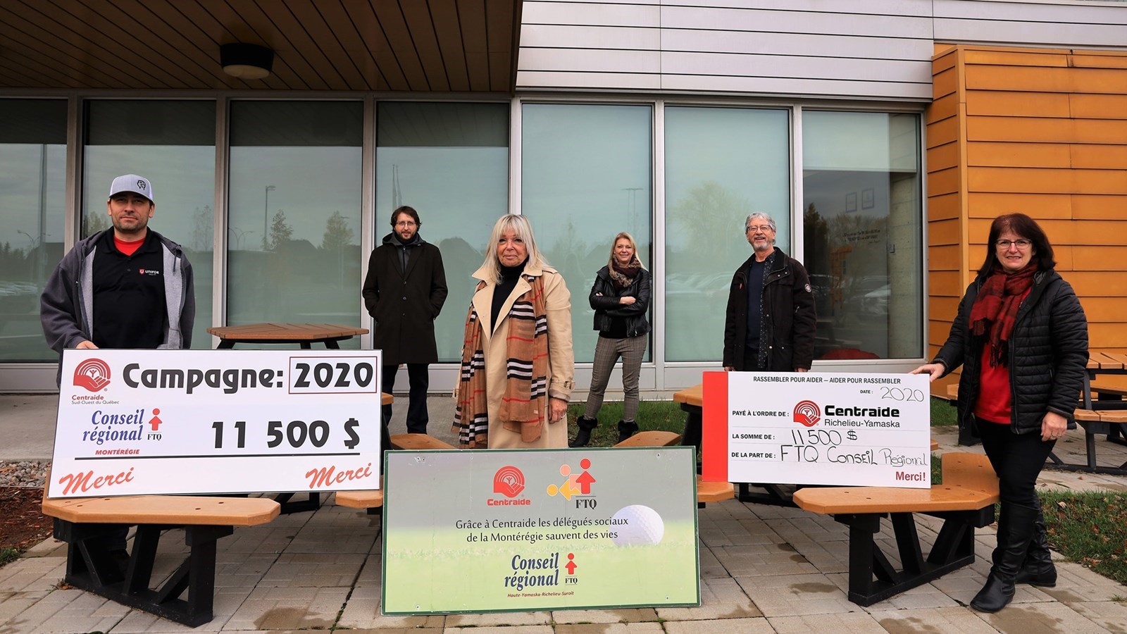 À la mi-novembre, l’organisme Centraide Sud-Ouest apprenait qu’elle obtenait un don de 11 500$ à l’issue du Tournoi de golf Guy Champagne, édition 2020, organisée par le CRFTQ Montérégie