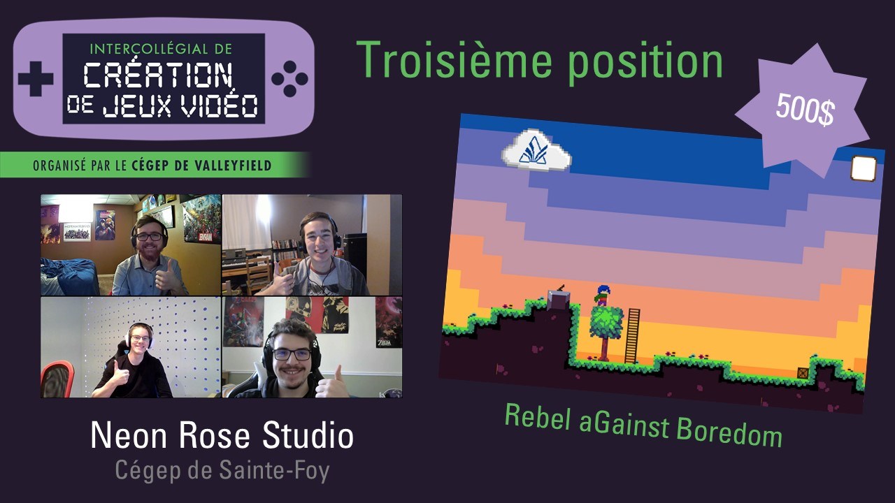 Une autre édition réussie pour l'Intercollégial de création de jeux vidéo