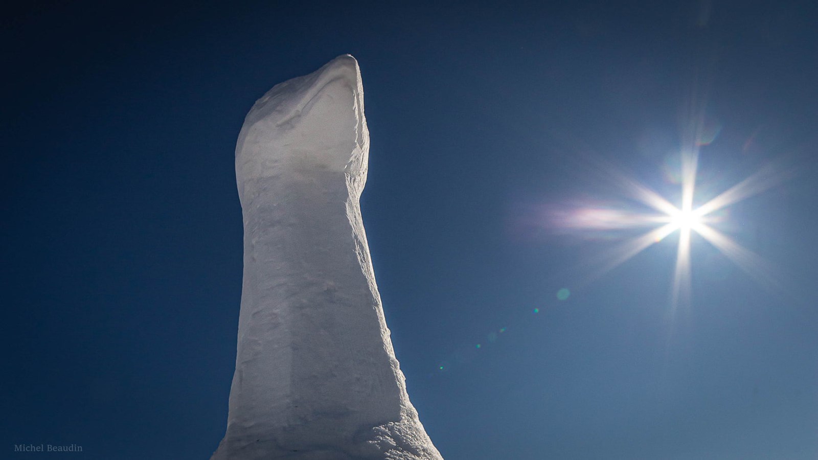 Trois sculptures glacées pour égayer Sainte-Martine
