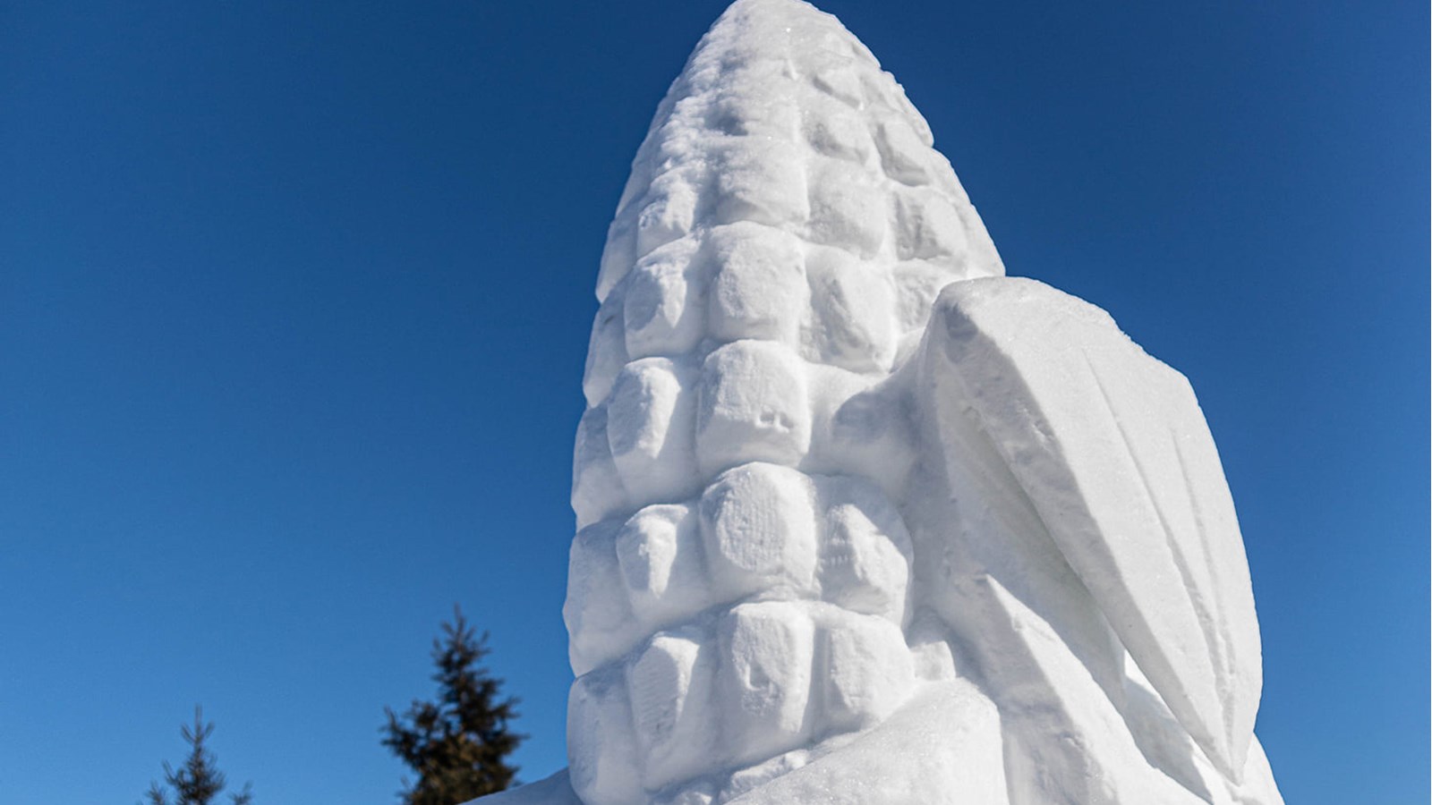 Trois sculptures glacées pour égayer Sainte-Martine
