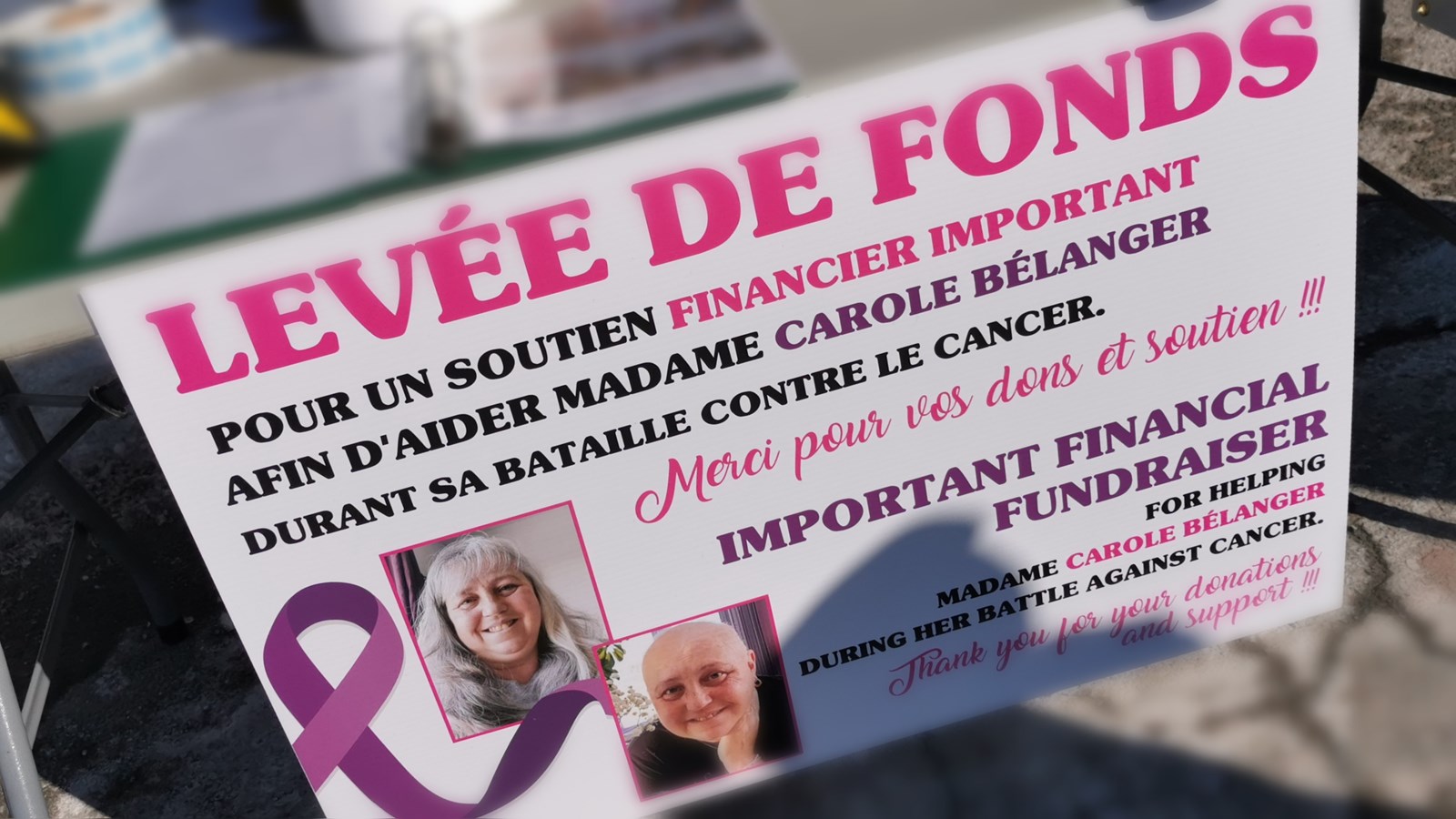 Le Syndicat des pompiers de Saint-Lazare et la communauté s'unissent pour Carole Bélanger