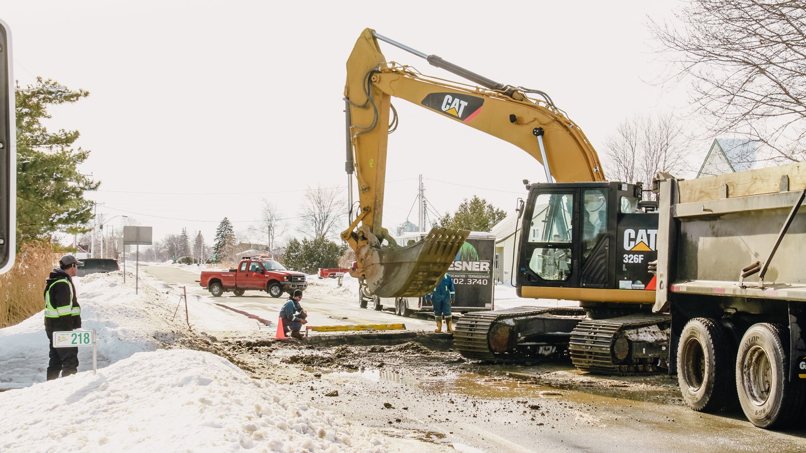 Fermeture de la route 340 à Saint-Clet