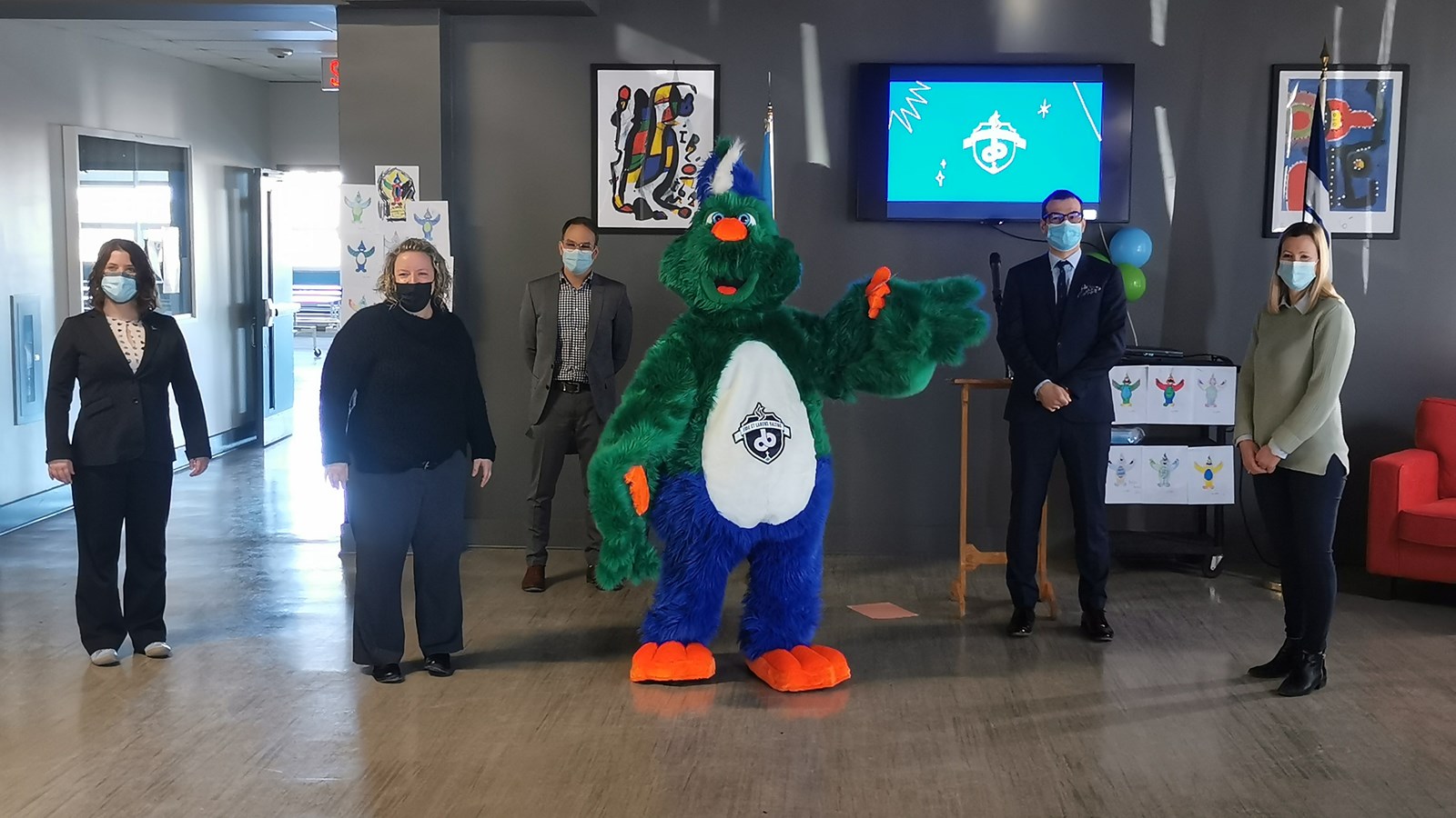 Une nouvelle mascotte pour les Voltigeurs de Bourget