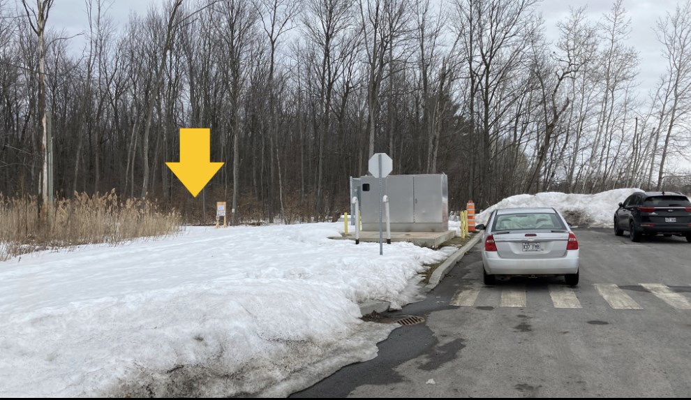 Nouvelle entrée temporaire pour accéder au Bois Robert de Beauharnois 