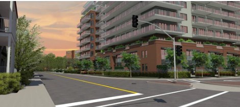 Une habitation Viva Cité, concept des habitations Trigone, s’élèvera sur dix étages dans le secteur