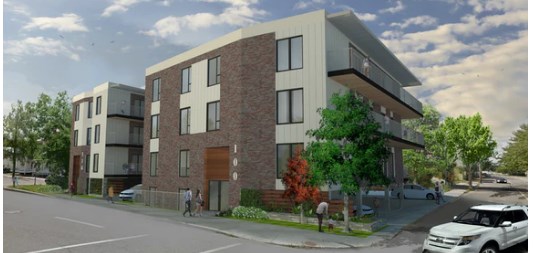 Au sud, sur la rue Alphonse-Desjardins, entre les rues Buntin et Hermine, dans la zone où la vision proposée limite la hauteur à trois étages maximum, trois unités d’habitation seront bâties par le Groupe Capital Maurice