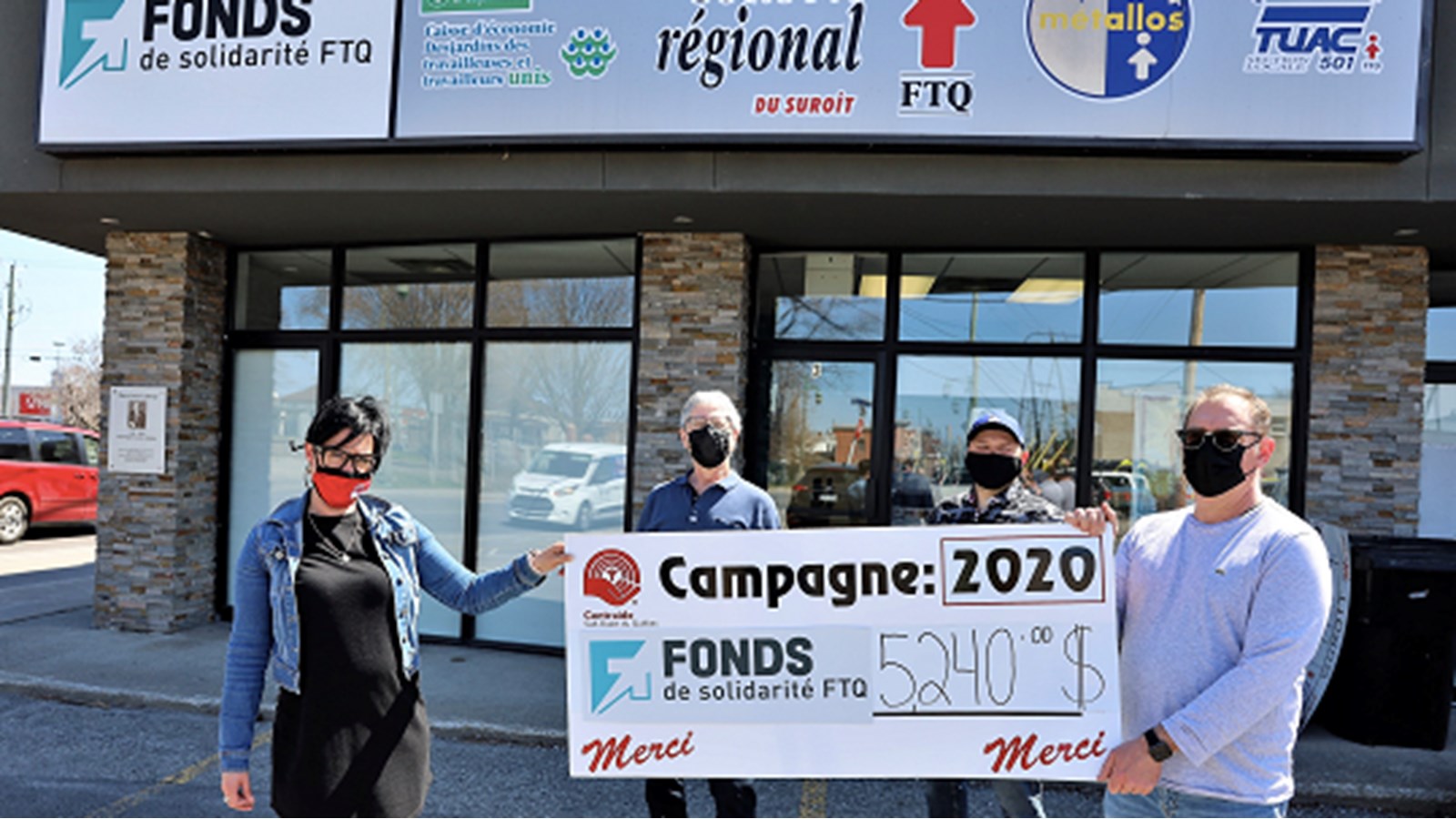 La FTQ remet plus de 5000 $ à Centraide Sud-Ouest 
