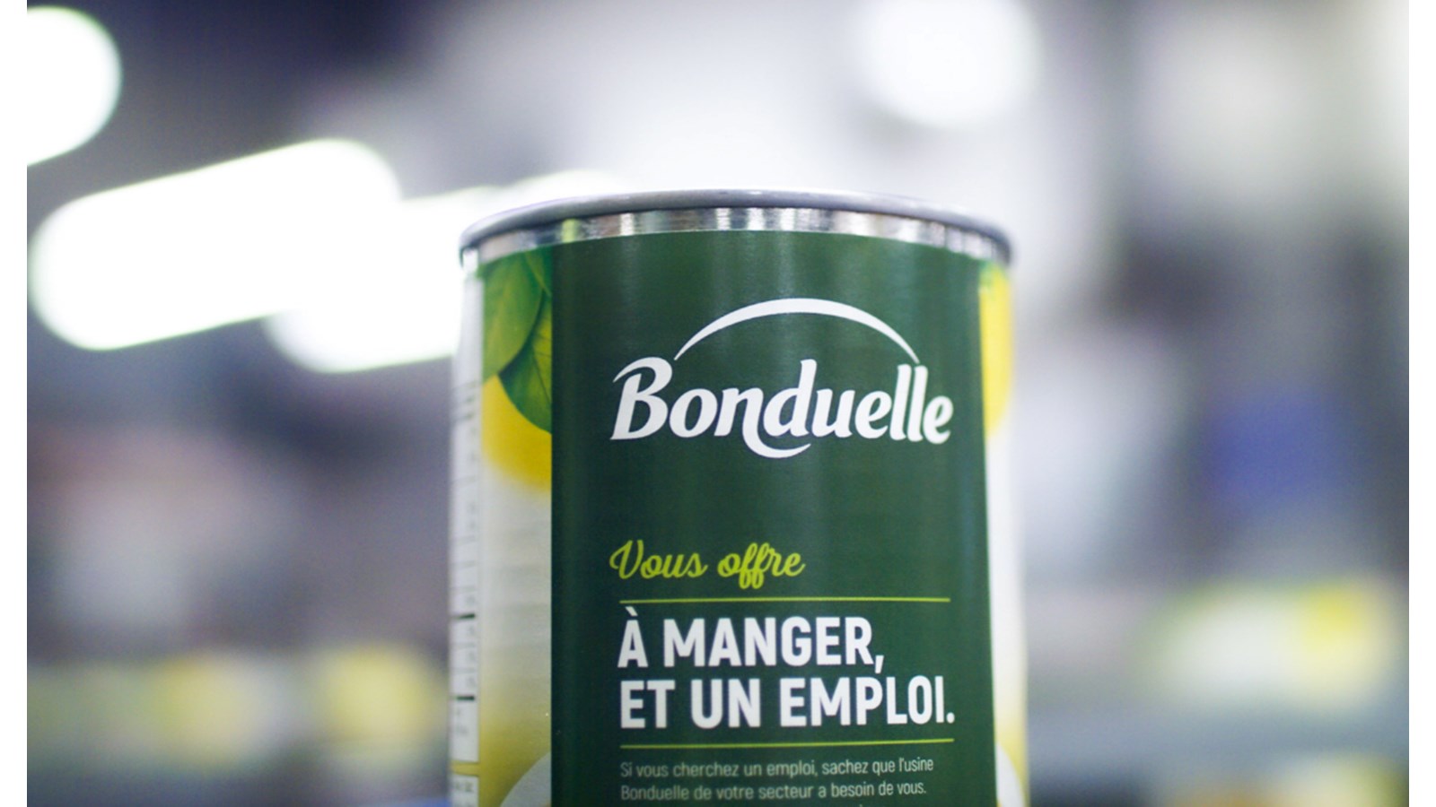 Bonduelle use d'originalité pour recruter du personnel