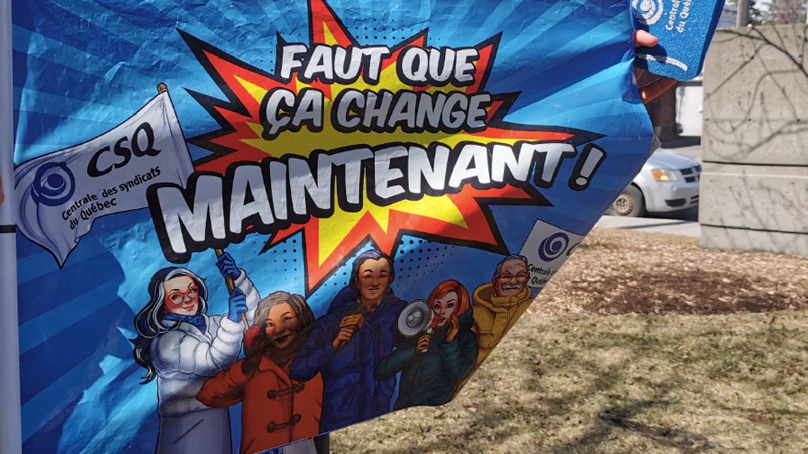 Une marche pour souligner la Fête internationale des travailleuses et des travailleurs 