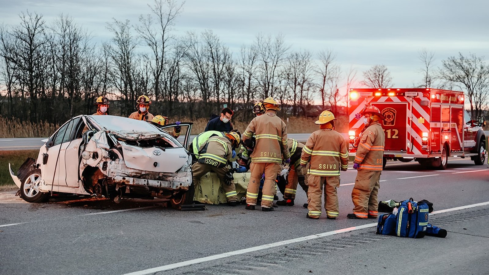 Un accident majeur force la fermeture de l'autoroute 40 à Vaudreuil-Dorion