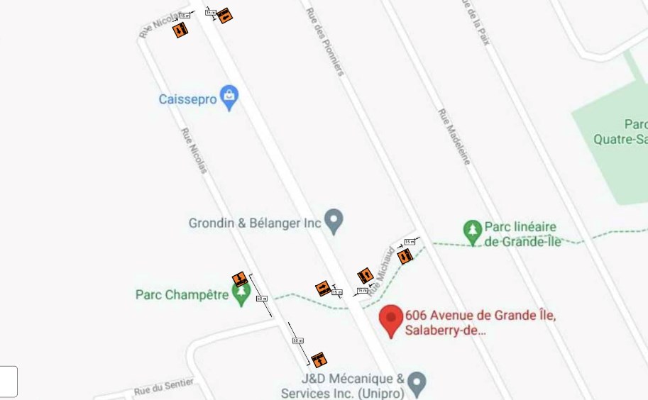 Entrave routière aujourd'hui et demain sur l'Avenue Grande-Île 