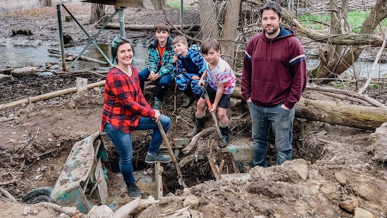 Une famille découvre une relique enfouie au coeur d'un parc de Hudson
