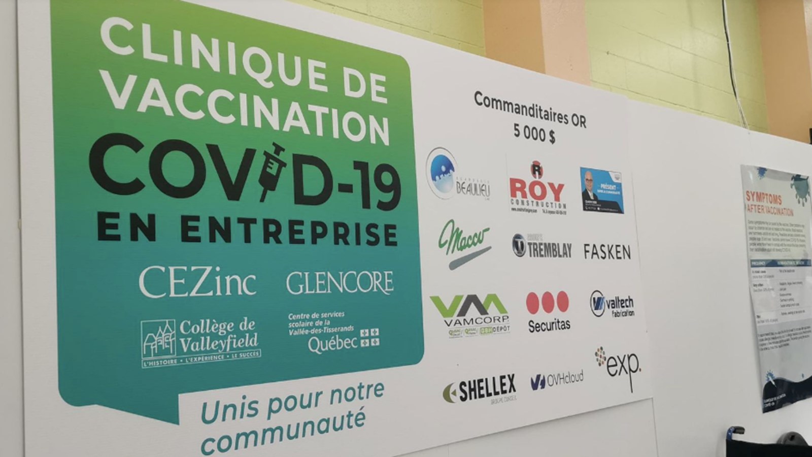Déploiement de la clinique de vaccination de CEZinc et ses partenaires