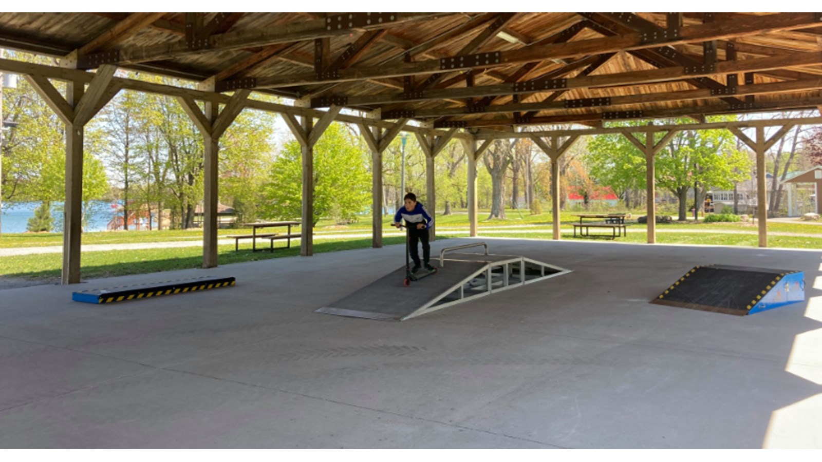L'abri permanent du Parc des Ïles-de-Saint-Timothée se transforme en skatepark