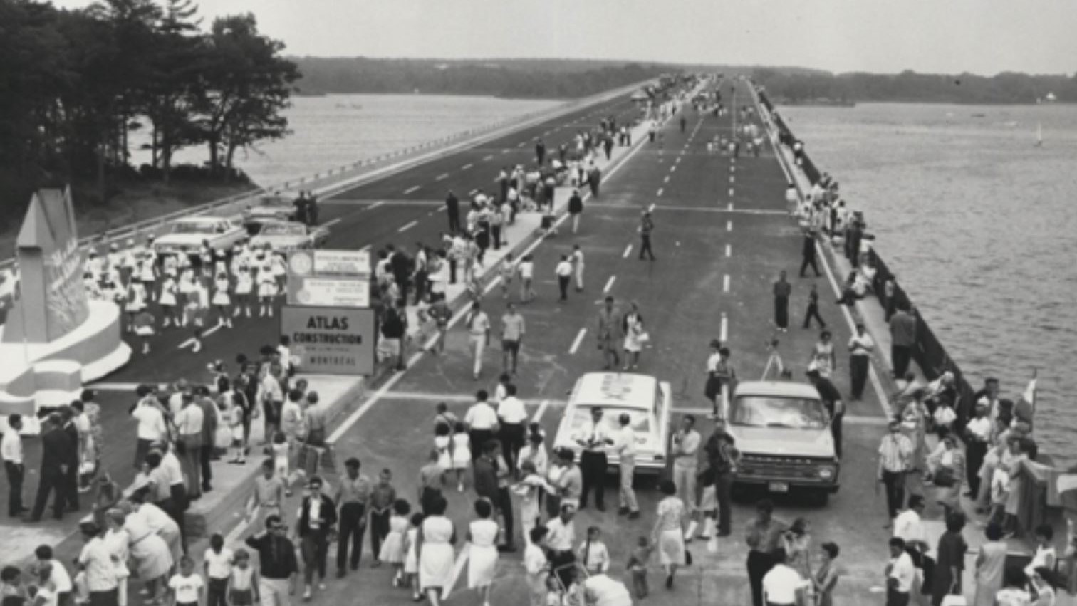 Journée d'inauguration du pont de l'Île-aux-Tourtes, 18 juillet 1965.