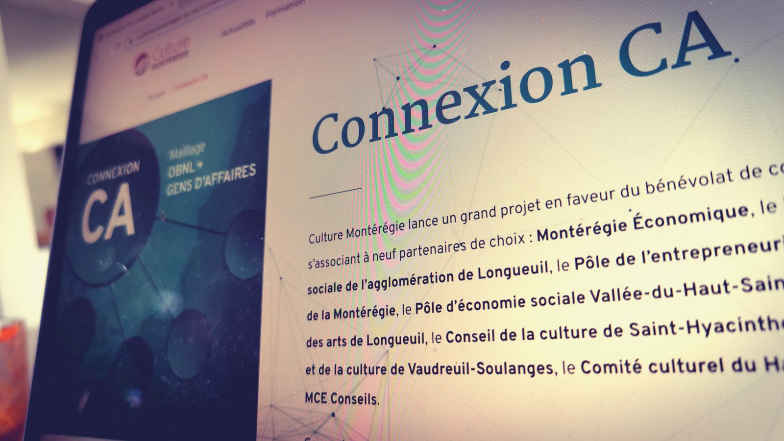 Le CACVS et Culture Montérégie lancent "Connexion CA"