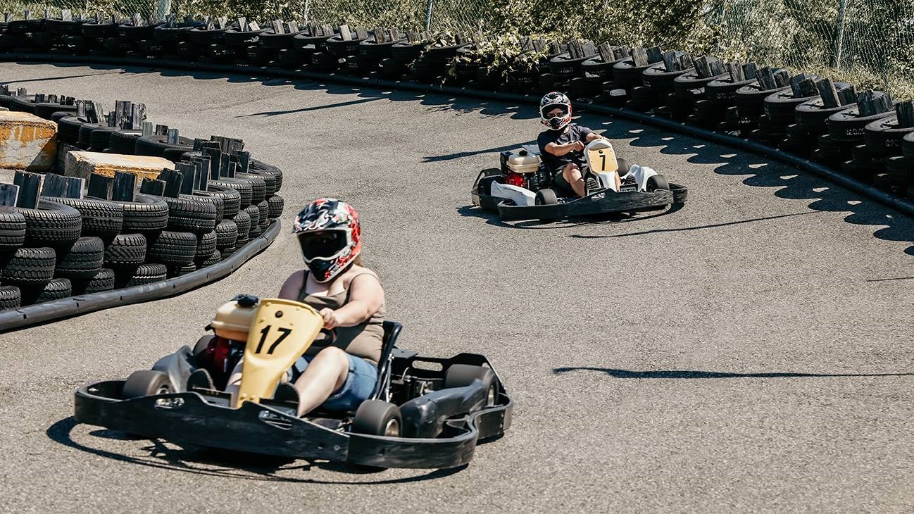 Piste de karting à Saint-Zotique.